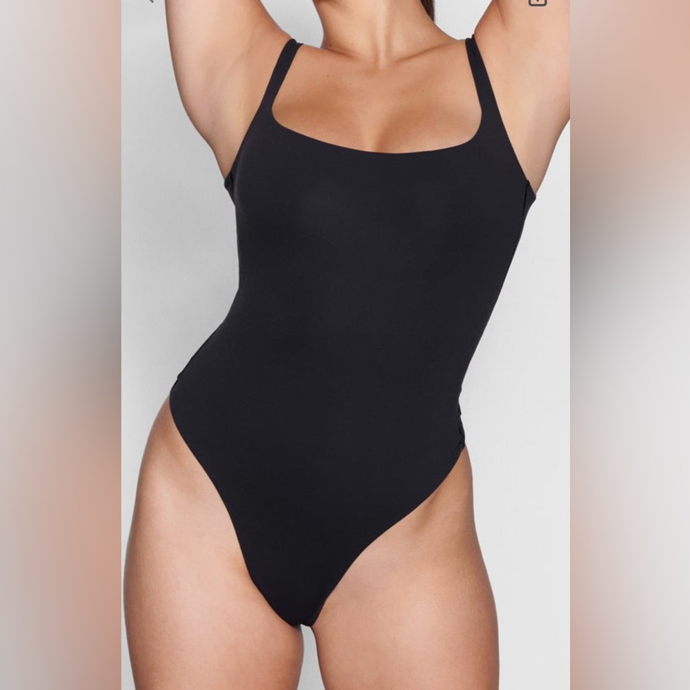 SKIMS Terry lounge bodysuit in Onyx NWT